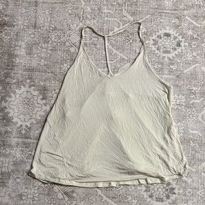 LuLulemon Cream Open Back Athletic Women's Top Size 12
